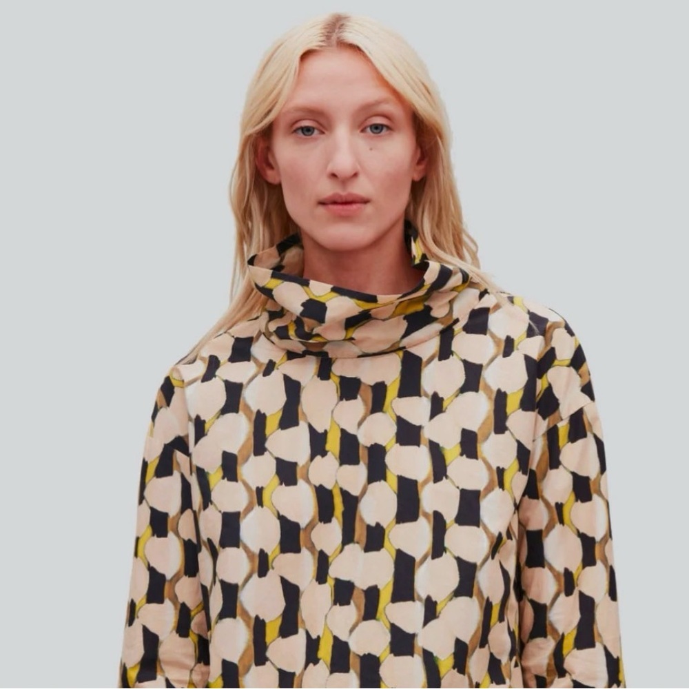 COS Geometric Patterned Blouse